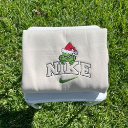 funny the grinch embroidered sweatshirt christmas xmas