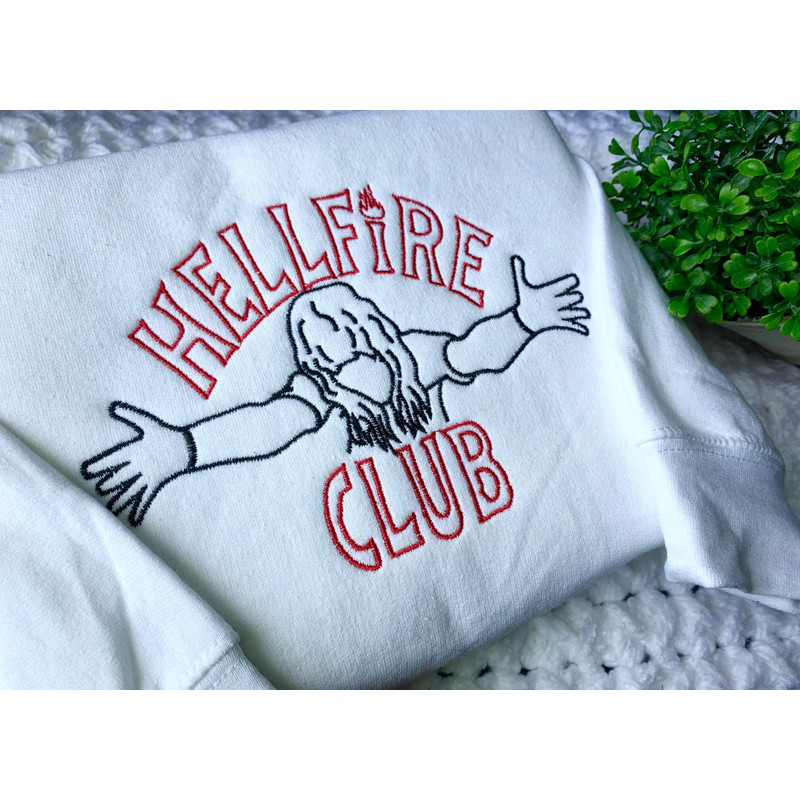 Hellfire Club Eddie Munson Embroidered Shirt, Stranger Things Embroidery T-Shirt, Stranger Things Embroidered Sweatshirt, Stranger Things Embroidered Polo Shirt