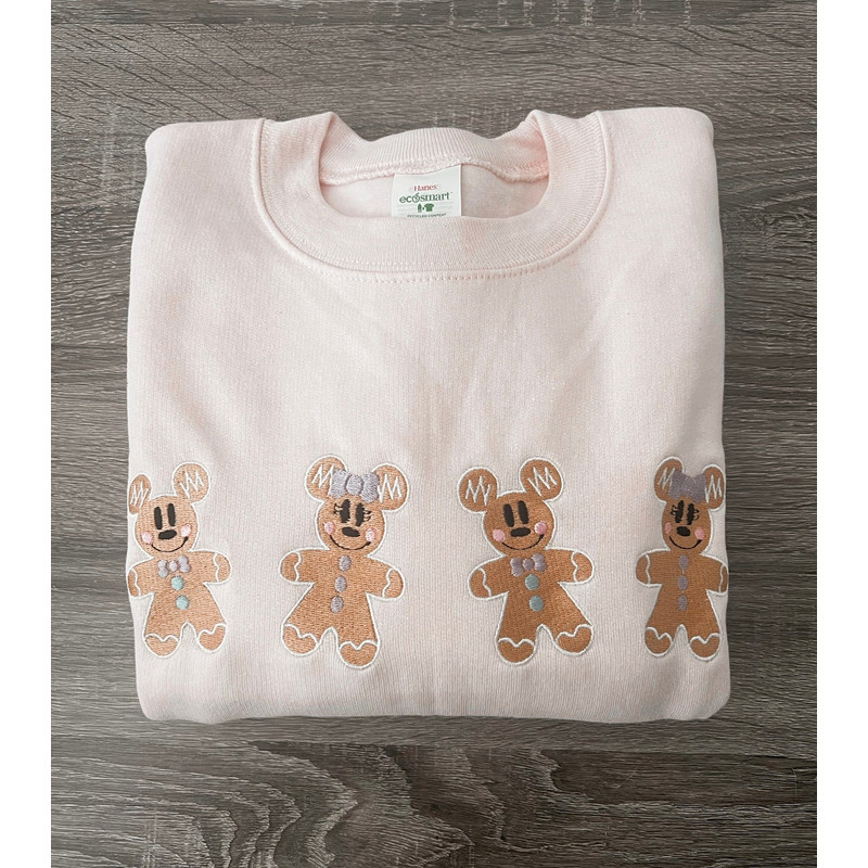 Mickey And Minnie Gingerbread Disney Embroidered Sweatshirt Inspired Crewneck Sweatshirt Christmas Xmas.jpg
