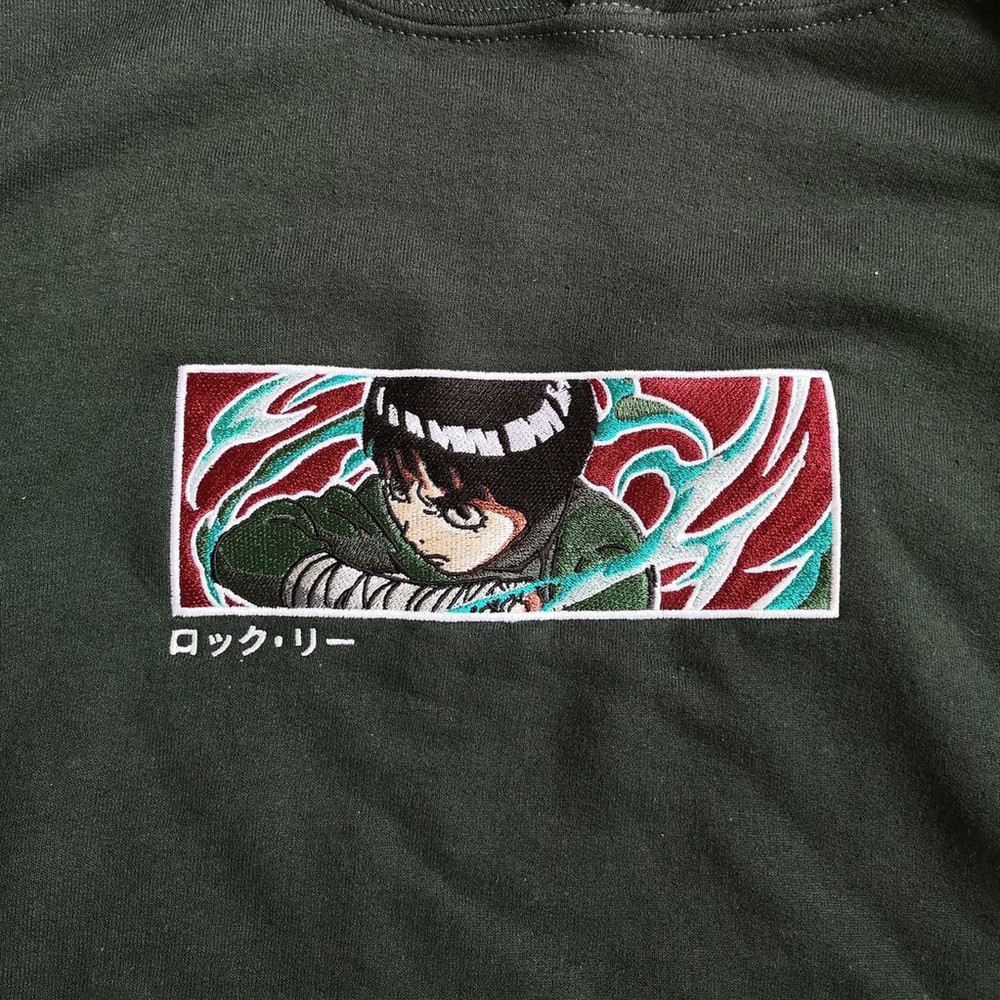 Naruto Rock Lee 8th Gate Embroidered Sweatshirt, Anime Embroider Sweatshirt, Naruto Movie Hoodie Embroidery.jpg