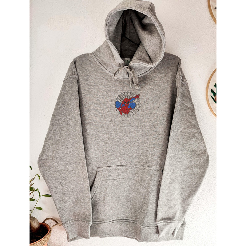 Spider Man No Way Home Embroidered Shirt, Spider Man Embroidery T-Shirt, Peter Parker Embroidered Crewneck Sweatshirt, Marvel Polo Shirt.jpg