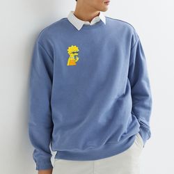 the simpsons lisa embroidered hoodie the simpsons embroidered sweatshirt the simpsons embroidery the simpsons hoodies tv