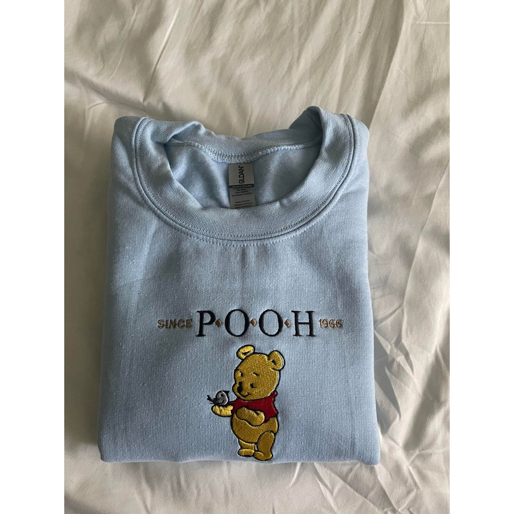 Vintage Winnie The Pooh Since 1966 Embroidered Sweatshirt Inspired Crewneck Sweatshirt Christmas Xmas.jpg
