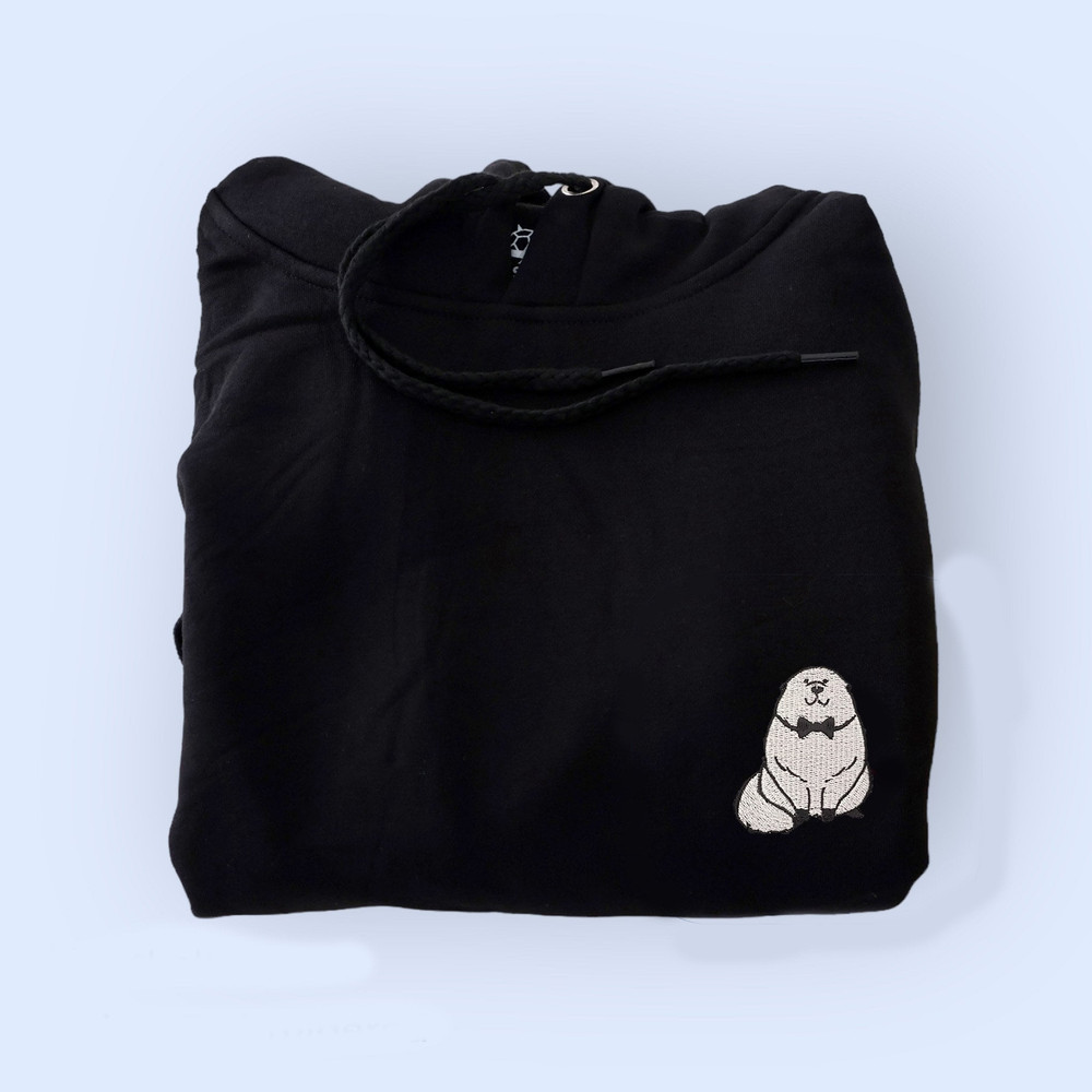 Anime Embroidered Hoodie Anime Embroidery SweatShirt Animal Embroidered Minimalist Anime Bond Dog Embroidered Pet Embroidered.jpg