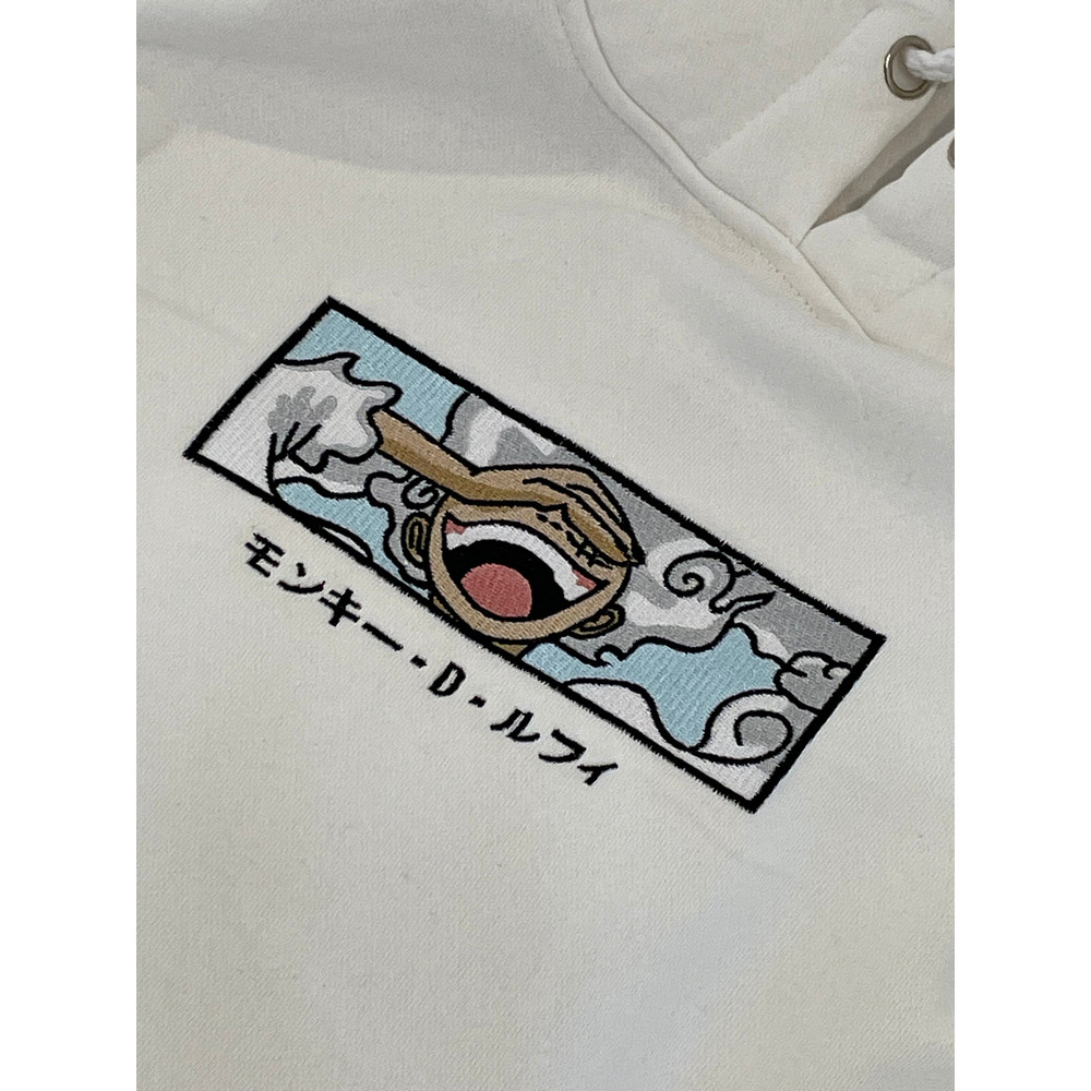 Anime Embroidered Hoodie  Anime Embroidery SweatShirt  Embroidered Apparel  Minimalist Anime  Monkey D Luffy  Pirates.jpg