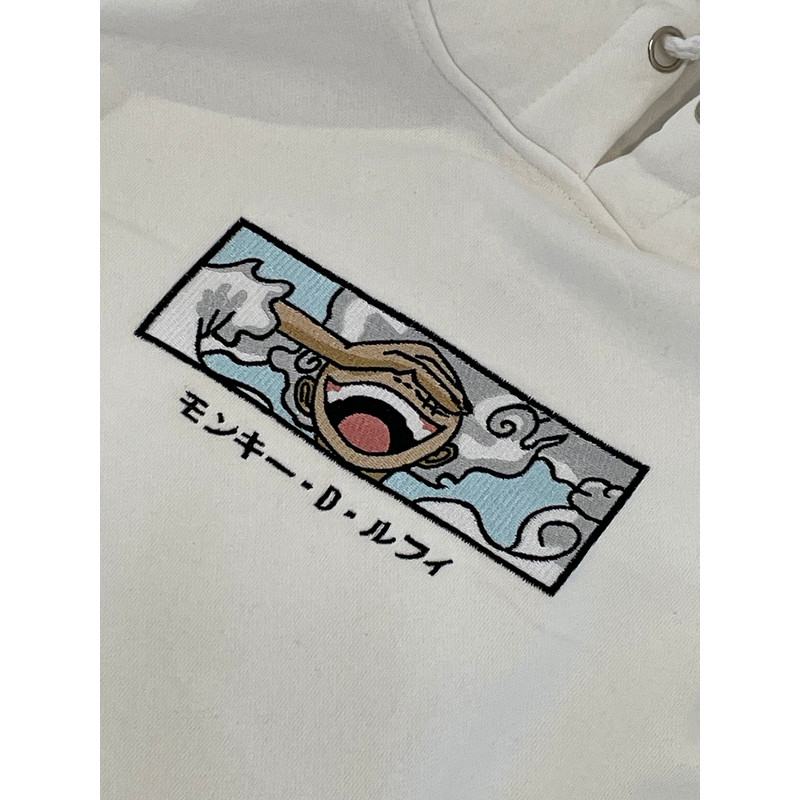 Anime Embroidered Hoodie  Anime Embroidery SweatShirt  Embroidered Apparel  Minimalist Anime  Monkey D Luffy  Pirates.jpg