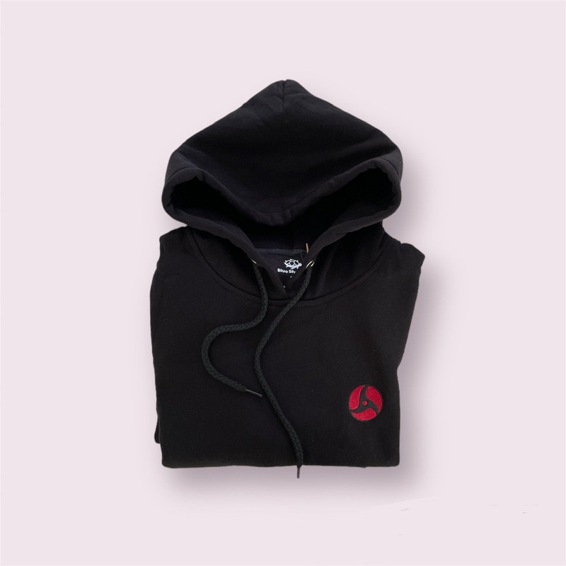 Anime Shirt - Hoodie - Embroidered Anime Shirt Hoodie - Minimalist- Anime T Shirt - Anime Hoodie - Sharingan Eyes.jpg