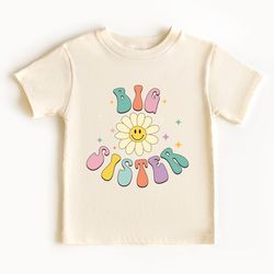 big sister toddler shirt, retro kids shirt, sibling toddler & youth tee, big sister tee, youth big sister shirt, toddler