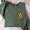Embroidered Avocado Sweatshirt, Embroidered Avocado, Avo Great Day Crewneck, Cute Fruit Embroidery, Funny Gift for Him Her, Avocado Sweater 1.jpg