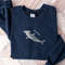 Embroidered Hammerhead Shark Sweatshirt, Funny Hammerhead Shark Shirt, Hammered Sweatshirt, Shark Shirt, Marine Ocean Shirt, Gift for Her 1.jpg