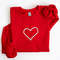 Embroidered Heart Sweatshirt, Unisex Heart Sweatshirt, Heart Shirt, Valentine's Day Sweatshirt Embroidered Crewneck Heart Shirt Gift for Her.jpg