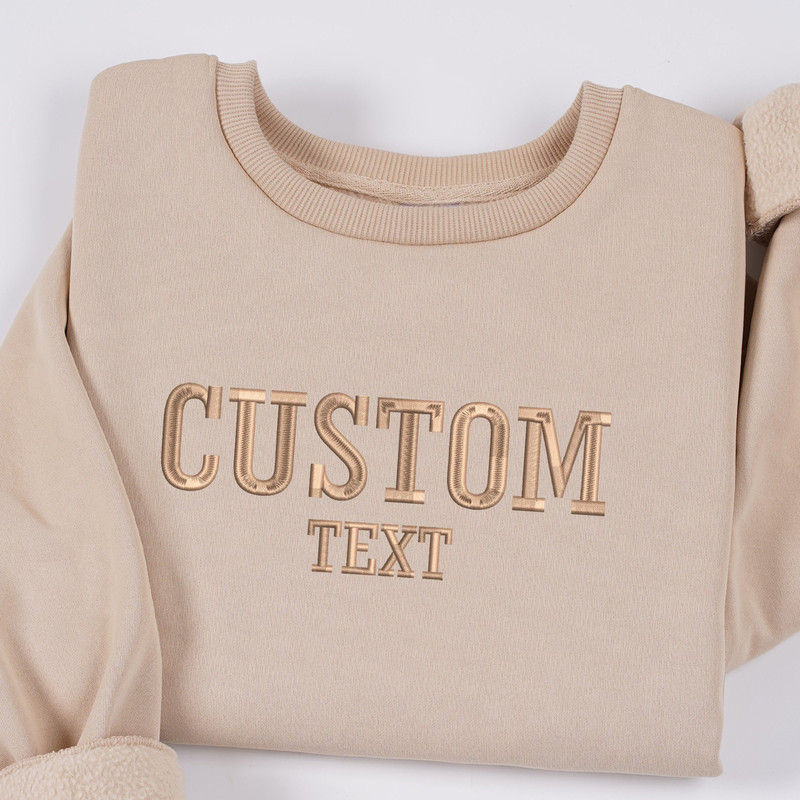Custom Embroidered Crewneck Sweatshirt with Logo or Text Embroidery Sweatshirt Tshirt Hoodie Embroidered Sweatshirt, Gift for Mom.jpg