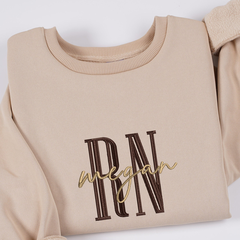 Embroidered Nurse Sweatshirt Personalized Name, Nurse Hoodie Tshirt Gifts for Nurse, Christmas Gifts for Nurses, Gift for Doctors.jpg