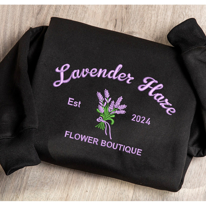 Lavender Haze Embroidered Sweatshirt, Lavender T-shirt, Lavender Haze Hoodie, Aesthetic gift for girl, Lavender Shirt, Pop culture y2k shirt.jpg