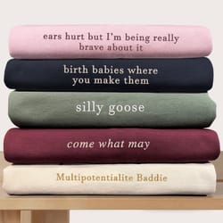 custom embroidered sweatshirt custom text crew sweatshirt, 11