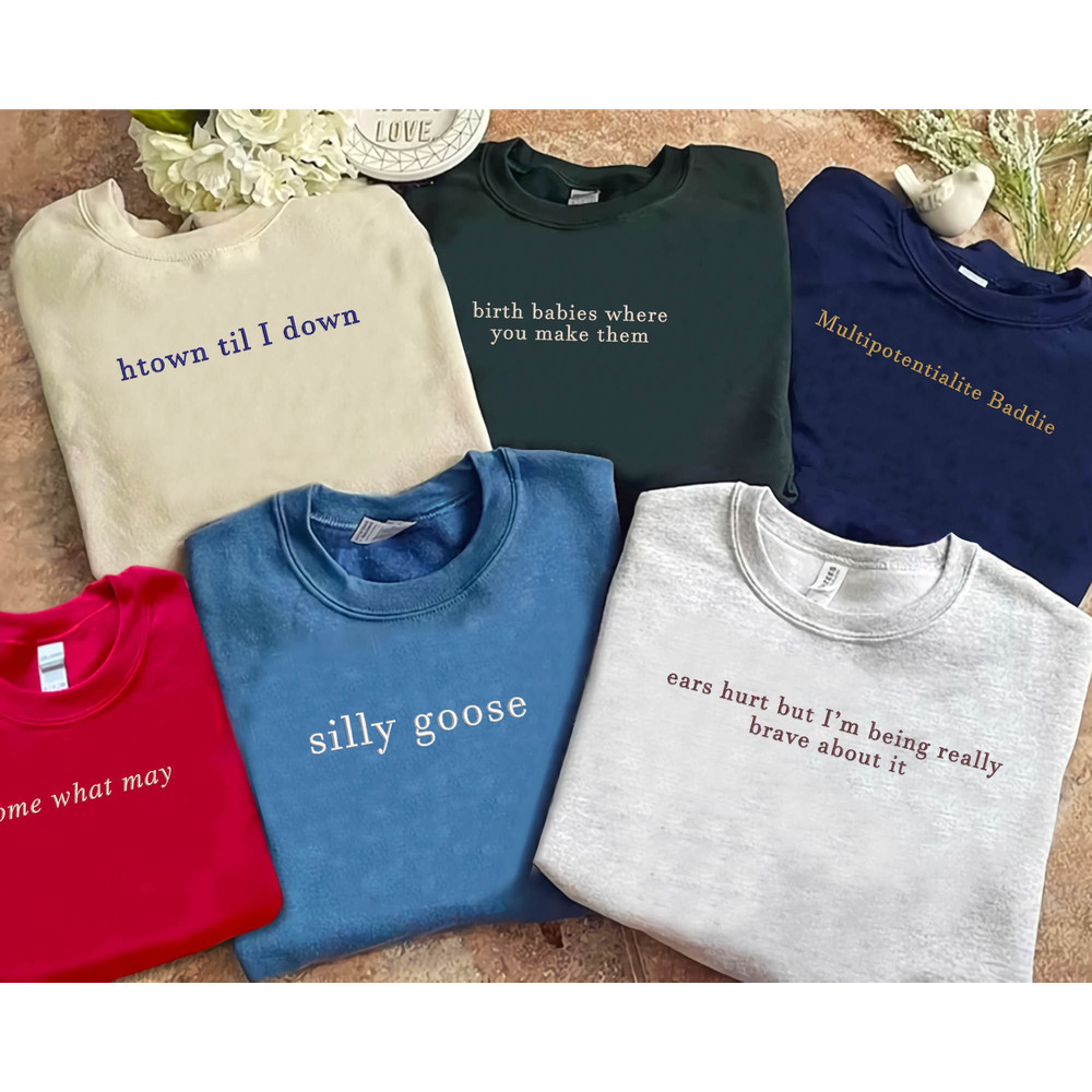 Personalized Embroidered Sweatshirts  Custom Text Sweatshirt  Oversized Vintage Sweatshirt  Personalized  Weddings  Matching  Friends.jpg