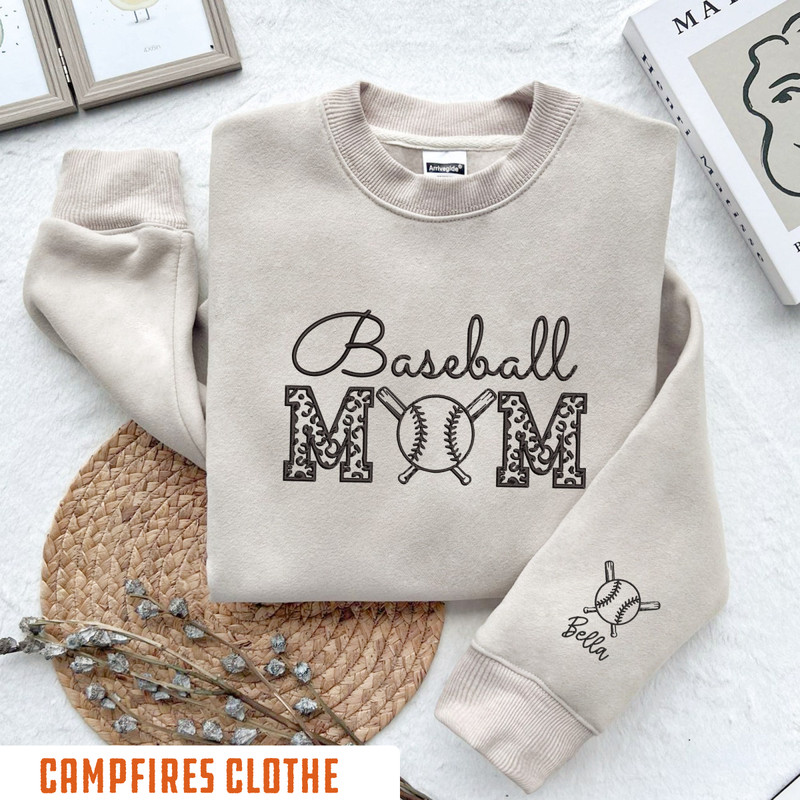 Custom Baseball Name Embroidered Sweatshirt, Personalized Baseball Mom Gift, In My Baseball Mom Era Shirt, Game Day Shirt,Mom Sport  Crewnec.jpg