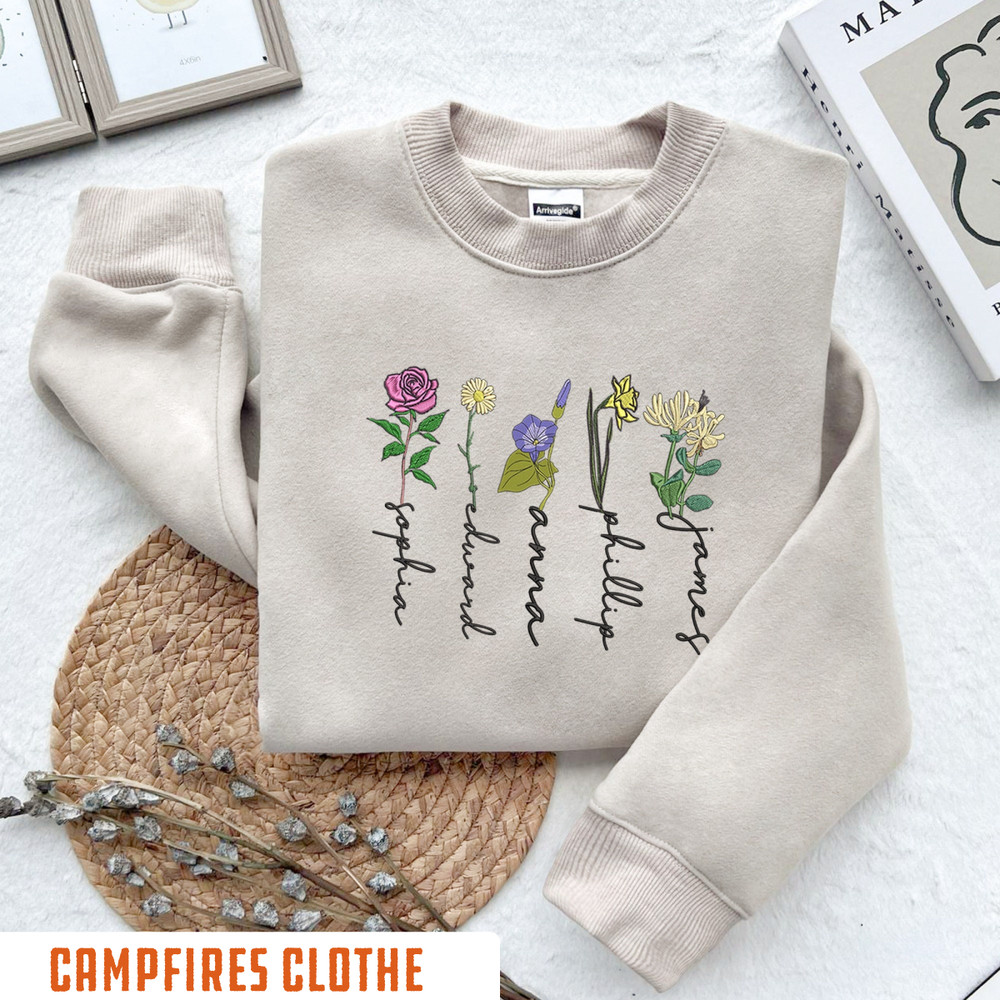 Grandmas Garden Kids Birth Month Flower Embroidered Crewneck, Moms Garden Gift, personalize Mothers Day Gift, Gift for Mom, Grandma Gift, Mo.jpg