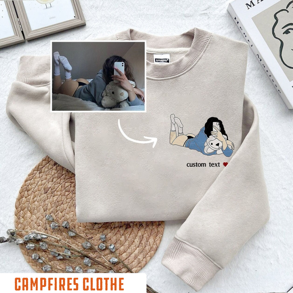 Personalized Spicy Photo Embroidered Sweatshirt, Girlfriend Photo on Crewneck, Spicy Sweatshirt,Spicy Picture Outlines,Valentine Gift.jpg