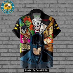 batman lovers superhero marvel hawaiian shirt