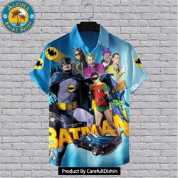 batman print hawaiian shirt