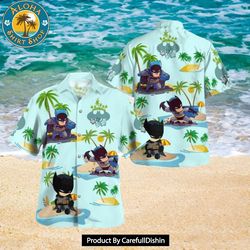 batman dc comics, batman summer time hawaiian shirt