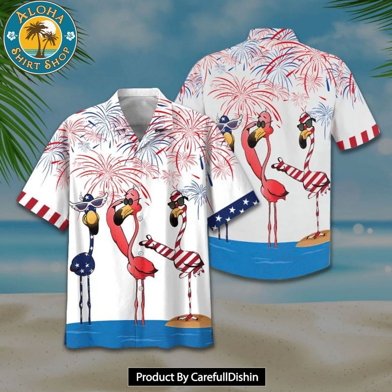 BEST American Flamingoes Print Hawaiian Shirt.jpg