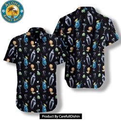 best bartender cocktail party hawaiian shirt