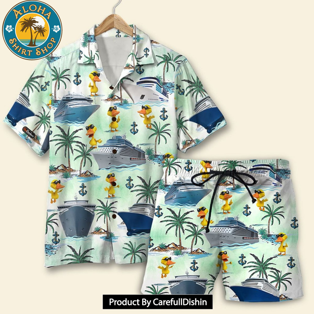 BEST Cruising Duck Hawaiian Shirt & Men Beach Shorts.jpg