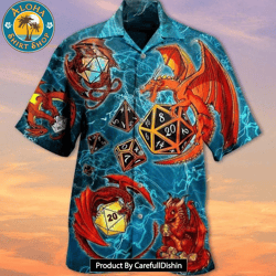 best dragon print hawaiian shirt