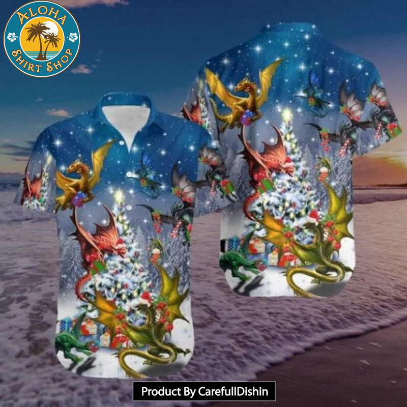 BEST Dragons Merry Christmas Hawaii Aloha Shirt.jpg