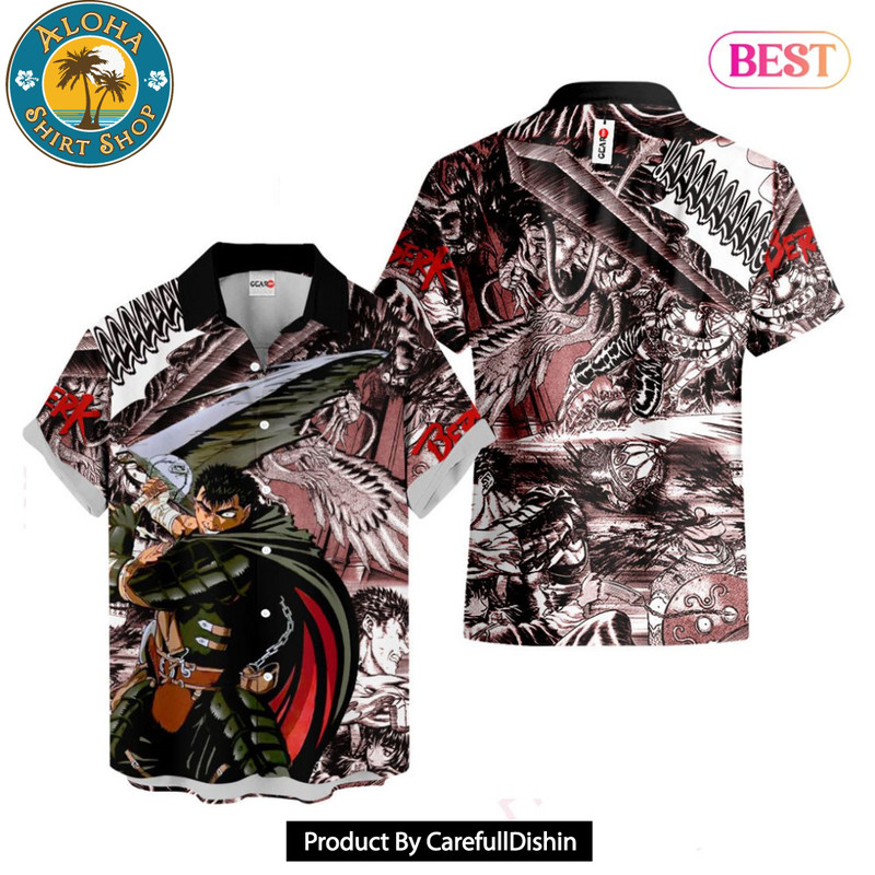 BEST Guts Hawaiian Shirts Berserk Custom Anime Clothes for Men Women Hot Trend 2023.jpg