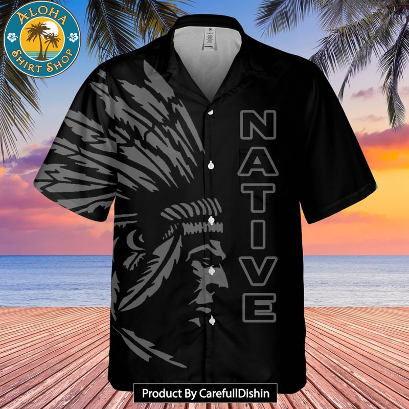 BEST Pattern Black Hawaiian Shirt 3D.jpg