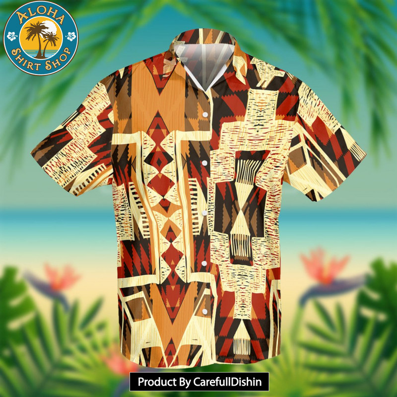 BEST Tribal Yellow Arrow Native American Hawaiian Shirt Limited.jpg