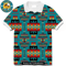 Blue Native Tribes Pattern Native American Polo T-Shirt 3D.jpg