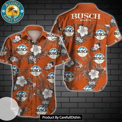 busch light beer hawaiian shirt