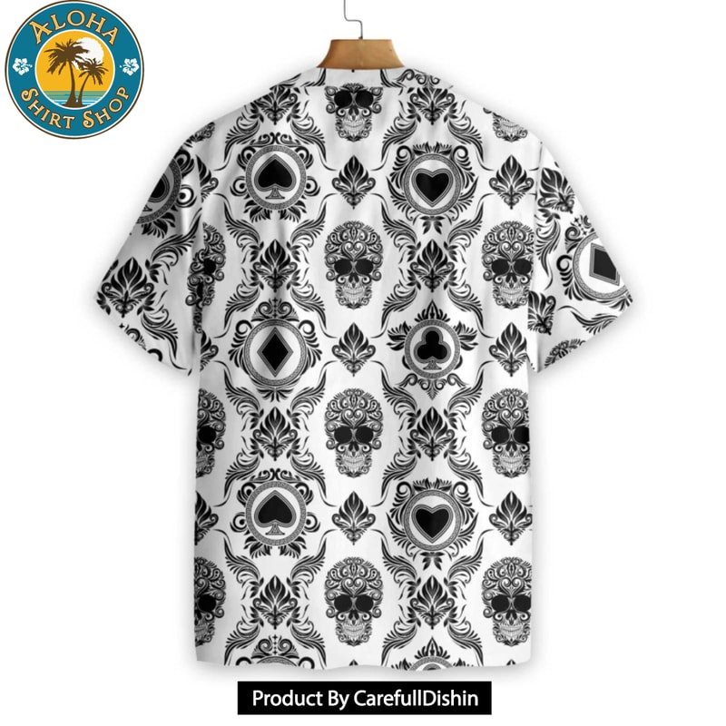 Casino And Black Skull Pattern Hawaiian Shirt.jpg