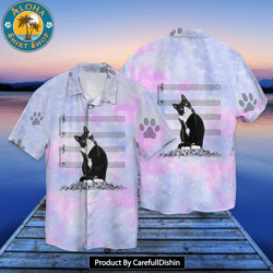 cat music hawaiian shirt
