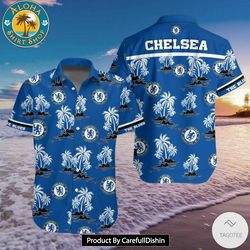 chelsea fc hawaiian shirt