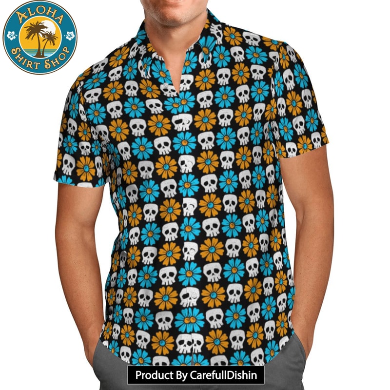 Colorful Skull Flowers Hawaiian Shirt.jpg