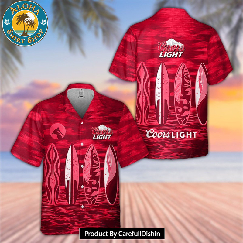 Coors Light Beer All Over Print 3D Hawaiian Shirt.jpg