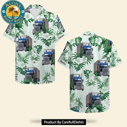 custom your own trucks photo - truck driver hawaiian shirt