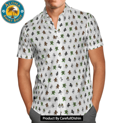 dancing bears white hawaiian shirt