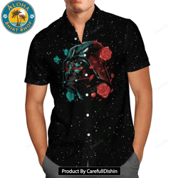 dark vader dark side aop hawaiian shirt