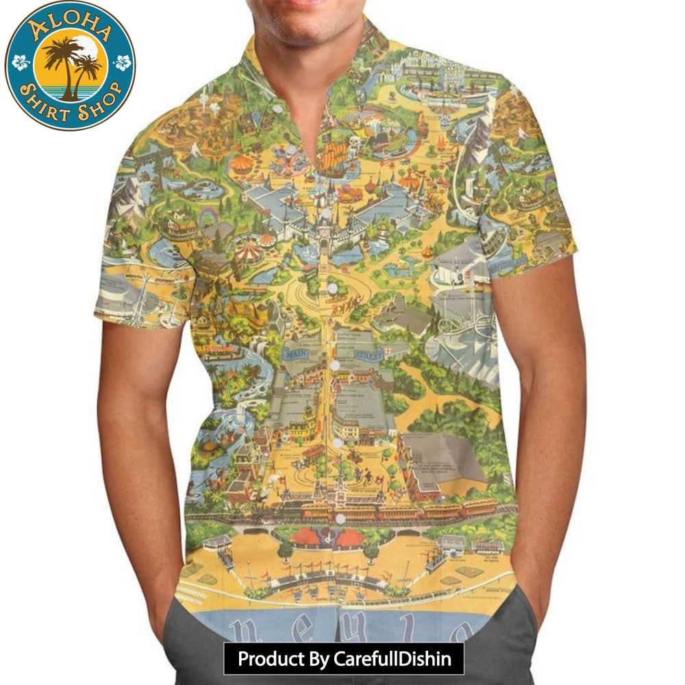 Disneyland Vintage Map Hawaiian Shirt.jpg