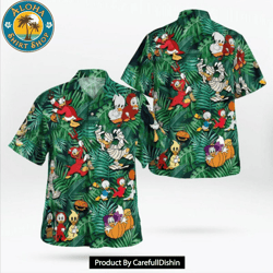 donald duck disney, donald halloween hawaiian shirt