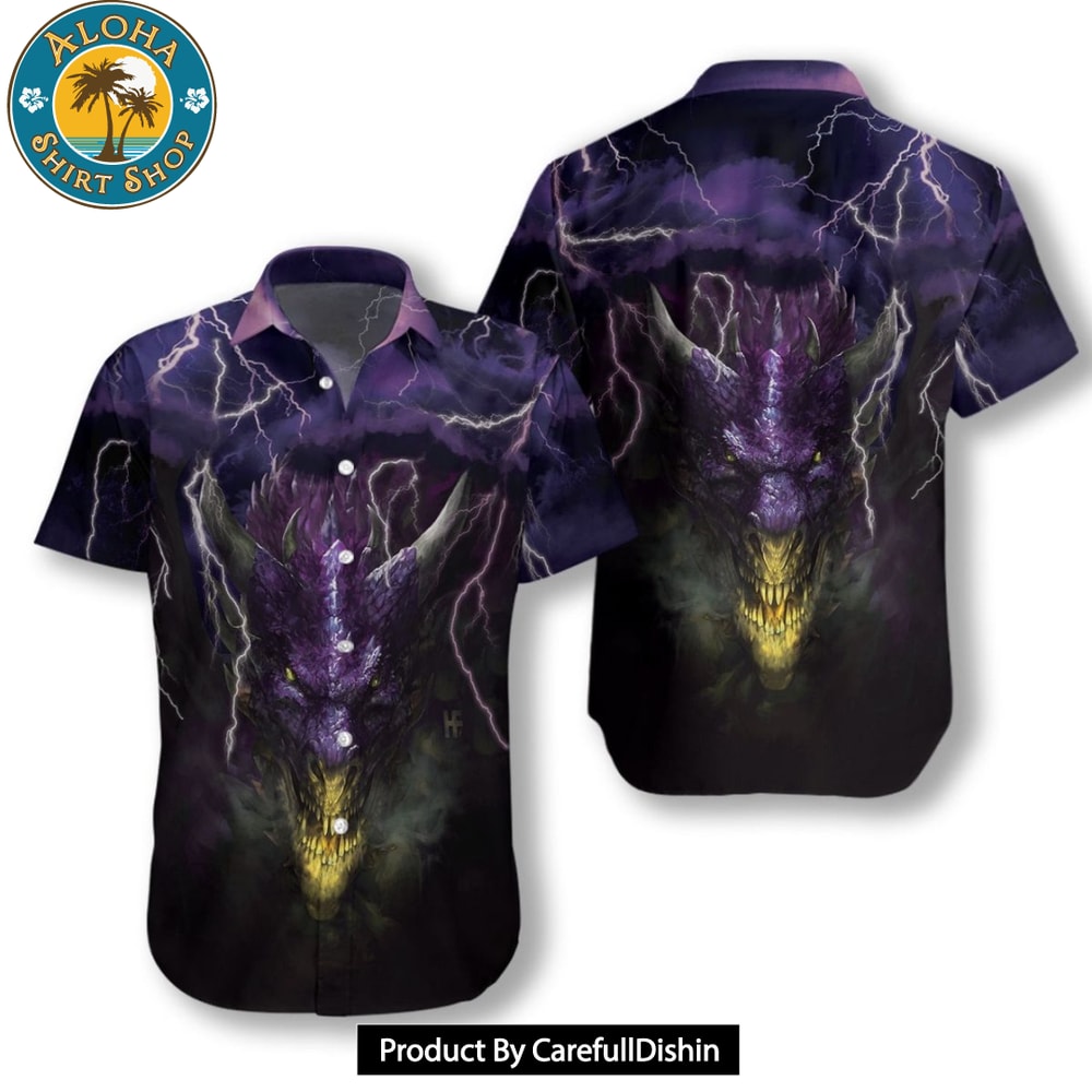 Dragon Head Lightning Hawaiian Shirt.jpg