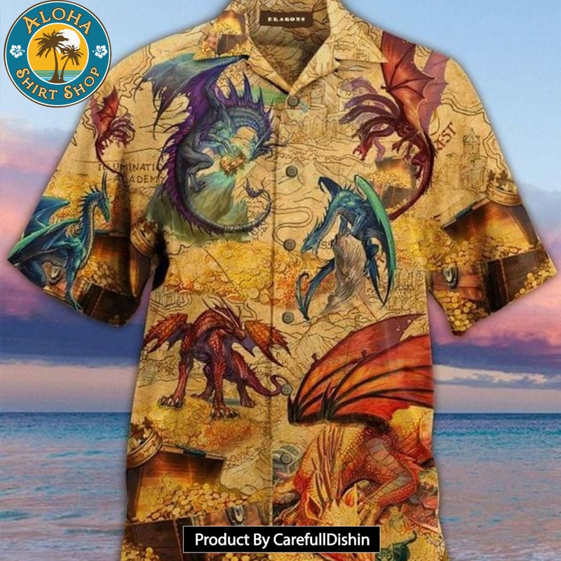 Dragon Legend Print Hawaiian Shirt.jpg