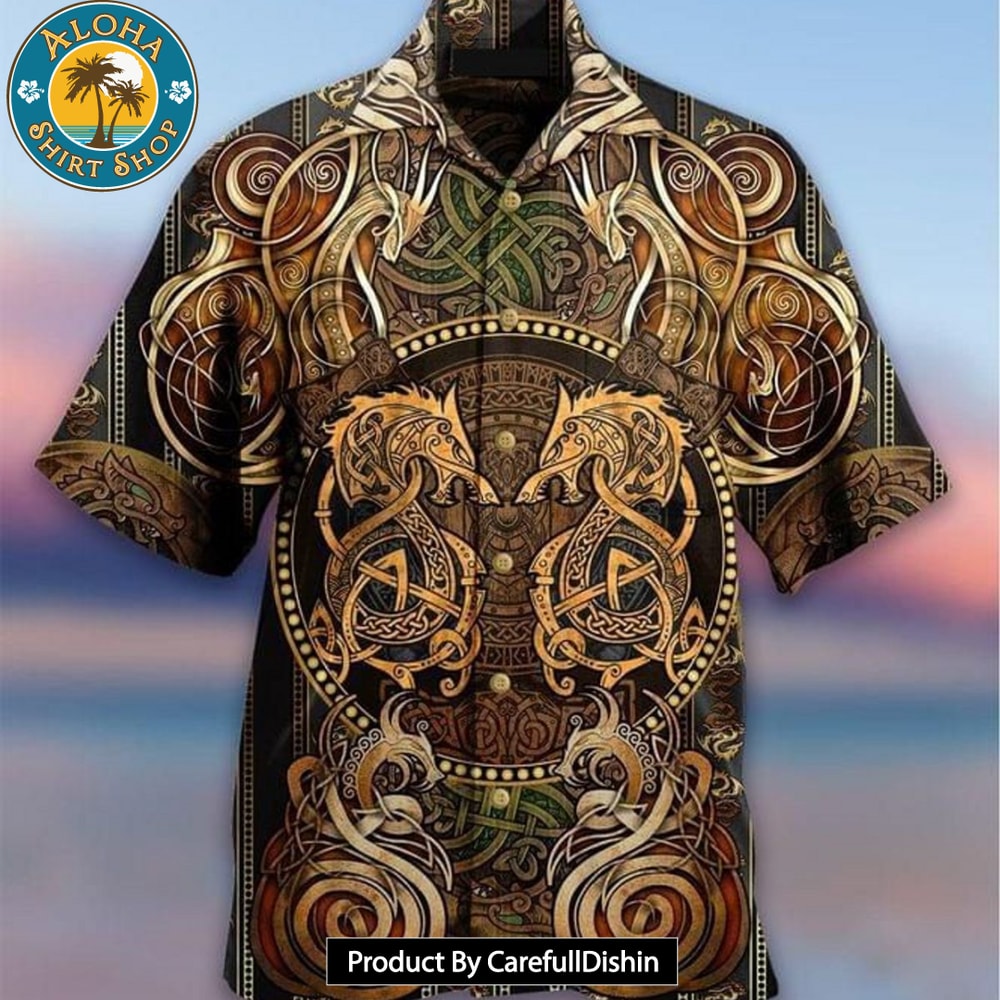 Dragon Viking Print Hawaiian Shirt.jpg