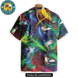 fantasy hummingbird hawaiian shirt